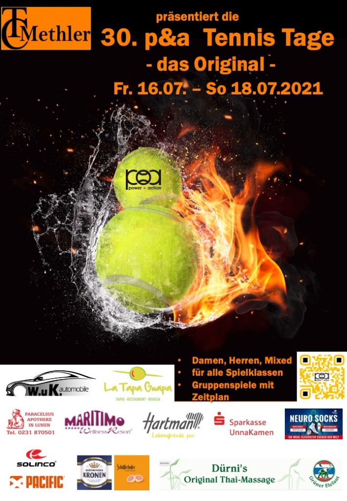 Anmeldung für die 30. p&a Tennistage online!